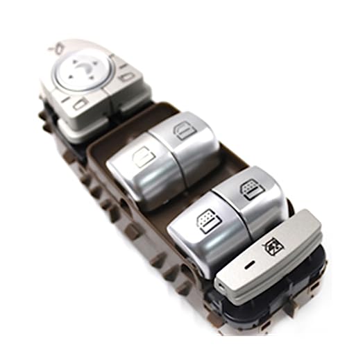 elektrischer Fensterheber Auto Linke Seite Fenster für Master Switch 2229056800 A2229056800 für Mercedes C300 C63 C350e W205 Schalter für elektrischen Fensterheber(Braun) von Generisch