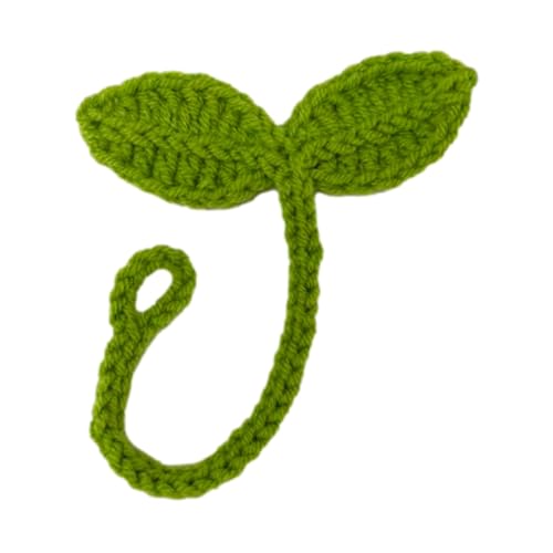 für gehäkelte Kopfhörer, gehäkelte Knospen von Blättern | Gestrickte Wollblätter-Sprosse - Dekoratives Eck-Lesezeichen, Zubehör für Portil Kopfhörer für gehäkelte Kopfhörer, gehäkelte Knospen von Blättern | Gestrickte Wollblätter-Sprosse - Dekoratives Eck-Lesezeichen, Zubehör für Portil Kopfhörer von Generisch