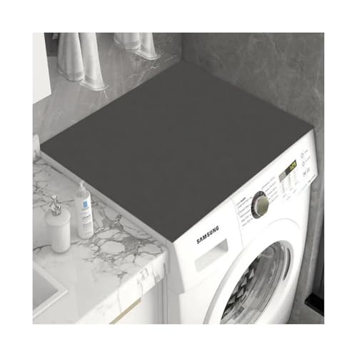 waschmaschinenauflage,Waschmaschinenbezug rutschfest, antirutschmatte Waschmaschine waschmaschinenmatte für kühlschrank Abdeckung Oben staubschutz Waschmaschine (Schwarz, 60 * 60cm) von Generisch