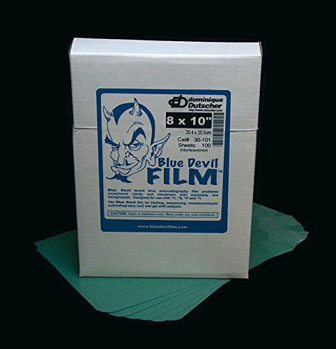 GENESEE SCIENTIFIC 789175 Films autoradiographie"Blue devil" 25,4 x 30,48 cm (Pack de 100) von Genesee Scientific