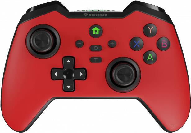 GENESIS MANGAN 400 - Gamepad - Android - MAC - Nintendo Switch - PC - iOS - D-Pad - Home button - Modus-Taste - Schaltfläche Auswählen - Schaltfläche Start - Turbo-Taste - Kabellos - USB - USB Typ-C (NJG-2102) von Genesis