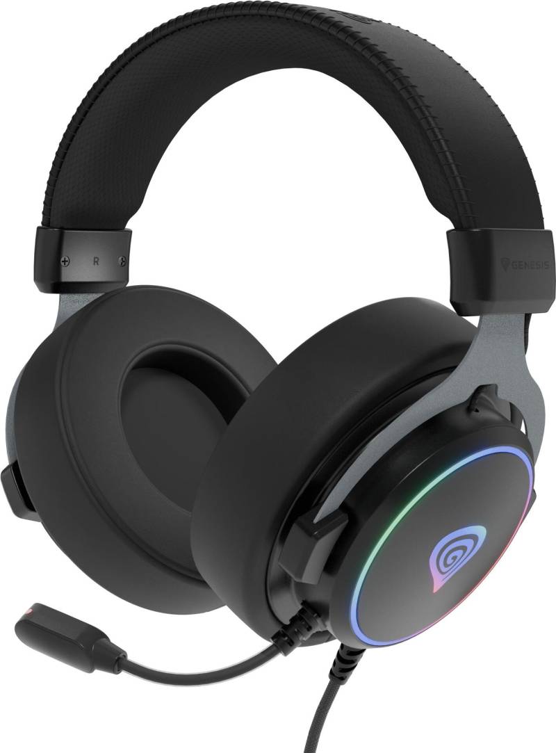 GENESIS Neon 764 Kopfhörer Kabelgebunden Kopfband Gaming USB Typ-A Schwarz (NSG-2169) von Genesis