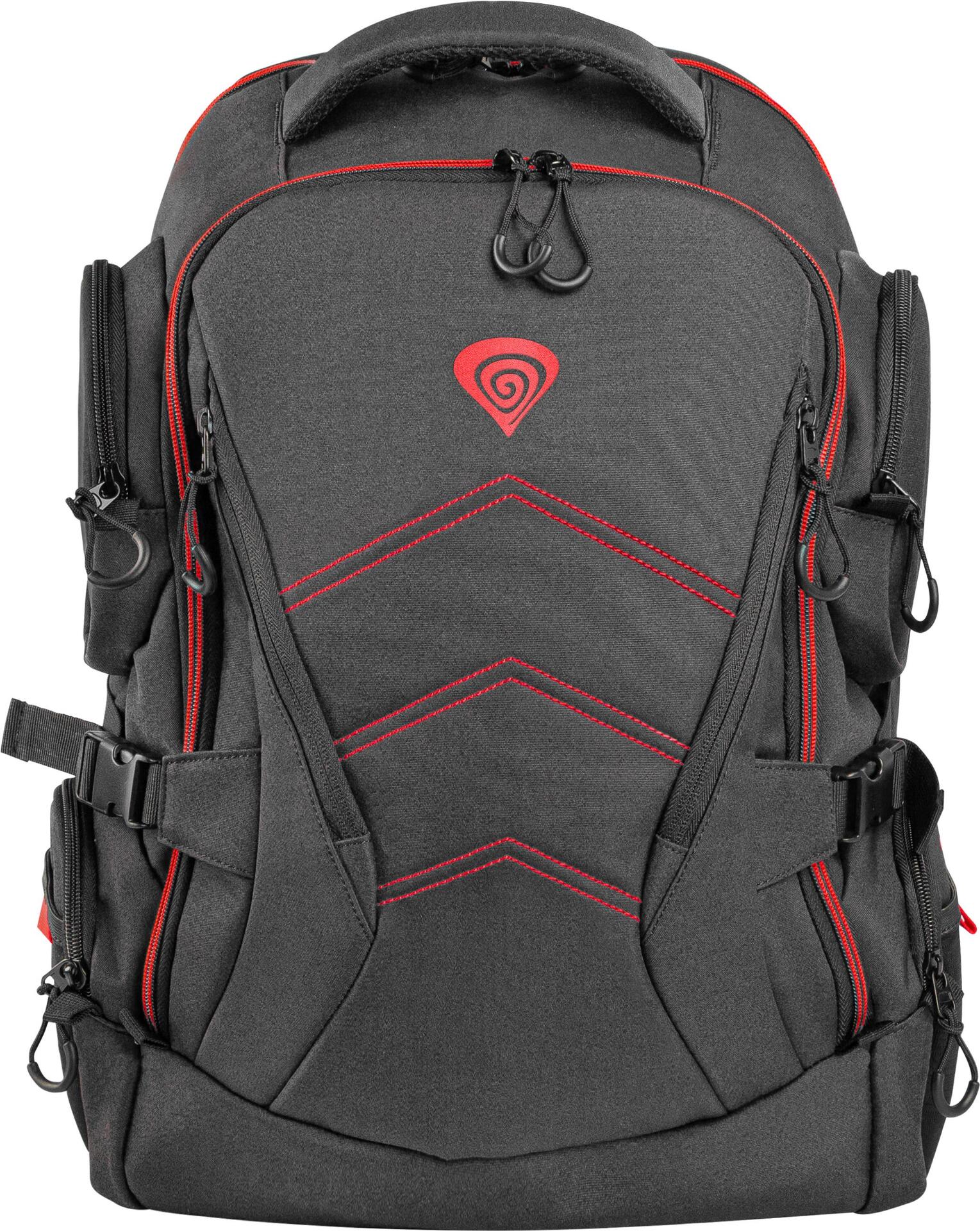 GENESIS Pallad 550 43,9 cm (17.3) Rucksack Schwarz - Rot (NBG-1691) von Genesis