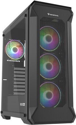 Genesis Gehäuse IRID 505 ARGB V2 mit Sichtfenster schwarz (NPC-1518) von Genesis
