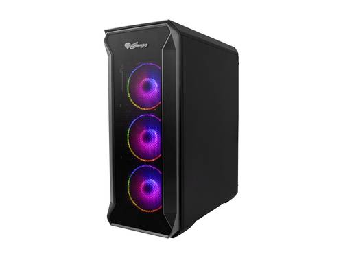 Genesis Irid 505 ARGB Midi-Tower PC-Gehäuse Schwarz, Transparent von Genesis