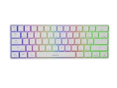 Genesis TECLADO Gaming (Ingles) Thor 660 RGB Weiß mit LED von Genesis