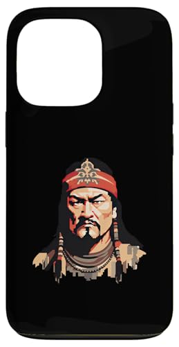 Dschingis Khan 8 Bit Hülle für iPhone 13 Pro von Genghis Khan Art Style Designs For Historians