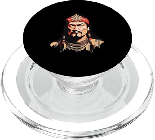 Dschingis Khan 8 Bit PopSockets PopGrip für MagSafe Dschingis Khan 8 Bit PopSockets PopGrip für MagSafe von Genghis Khan Art Style Designs For Historians