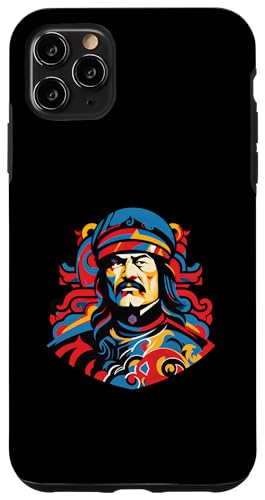 Dschingis Khan Bauhaus Hülle für iPhone 11 Pro Max von Genghis Khan Art Style Designs For Historians