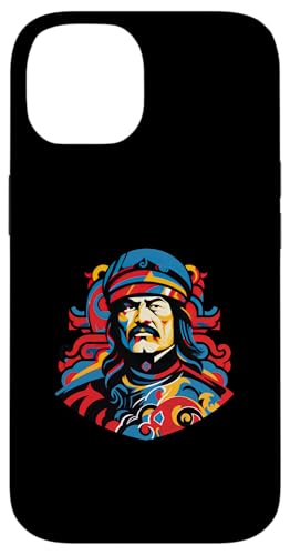Dschingis Khan Bauhaus Hülle für iPhone 14 von Genghis Khan Art Style Designs For Historians