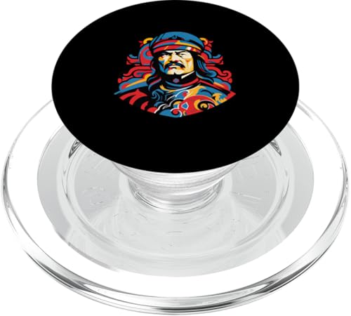 Dschingis Khan Bauhaus PopSockets PopGrip für MagSafe von Genghis Khan Art Style Designs For Historians