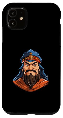 Dschingis Khan Cartoon Hülle für iPhone 11 von Genghis Khan Art Style Designs For Historians