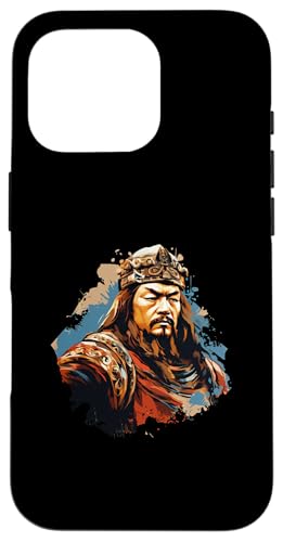 Dschingis Khan Expressionismus Hülle für iPhone 16 Pro von Genghis Khan Art Style Designs For Historians