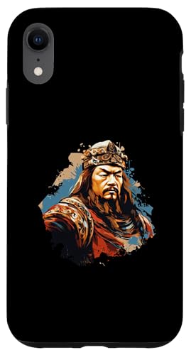 Dschingis Khan Expressionismus Hülle für iPhone XR von Genghis Khan Art Style Designs For Historians