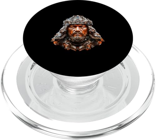 Dschingis Khan Glitch Kunst PopSockets PopGrip für MagSafe Dschingis Khan Glitch Kunst PopSockets PopGrip für MagSafe von Genghis Khan Art Style Designs For Historians
