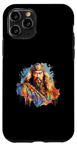 Dschingis Khan Impressionismus Hülle für iPhone 11 Pro von Genghis Khan Art Style Designs For Historians