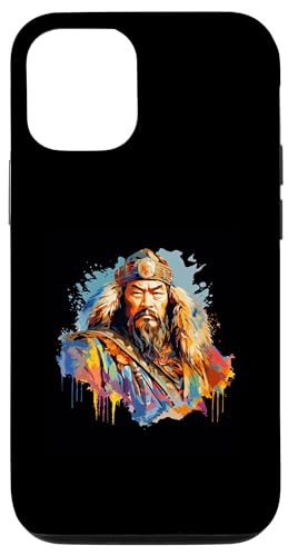Dschingis Khan Impressionismus Hülle für iPhone 12/12 Pro von Genghis Khan Art Style Designs For Historians