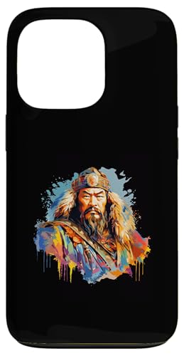 Dschingis Khan Impressionismus Hülle für iPhone 13 Pro von Genghis Khan Art Style Designs For Historians