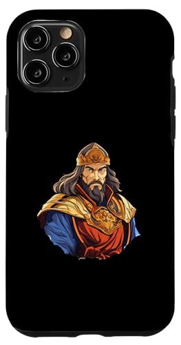 Dschingis Khan Isometrische Anime Hülle für iPhone 11 Pro von Genghis Khan Art Style Designs For Historians