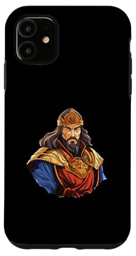 Dschingis Khan Isometrische Anime Hülle für iPhone 11 von Genghis Khan Art Style Designs For Historians