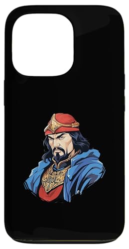 Dschingis Khan Isometrische Anime Hülle für iPhone 13 Pro von Genghis Khan Art Style Designs For Historians