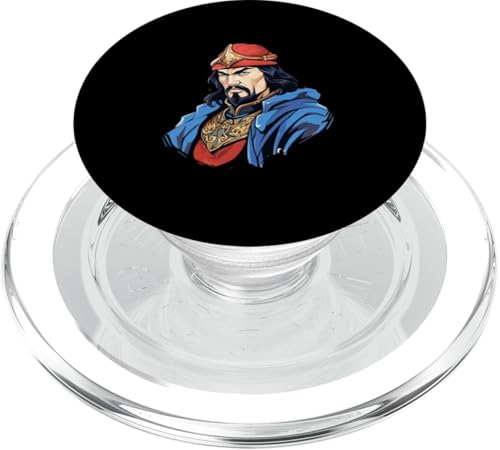 Dschingis Khan Isometrische Anime PopSockets PopGrip für MagSafe Dschingis Khan Isometrische Anime PopSockets PopGrip für MagSafe von Genghis Khan Art Style Designs For Historians