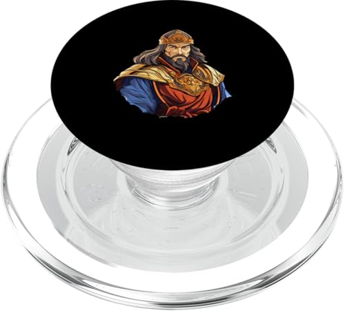 Dschingis Khan Isometrische Anime PopSockets PopGrip für MagSafe Dschingis Khan Isometrische Anime PopSockets PopGrip für MagSafe von Genghis Khan Art Style Designs For Historians