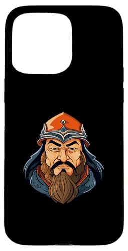 Dschingis Khan Karikatur Hülle für iPhone 15 Pro Max von Genghis Khan Art Style Designs For Historians