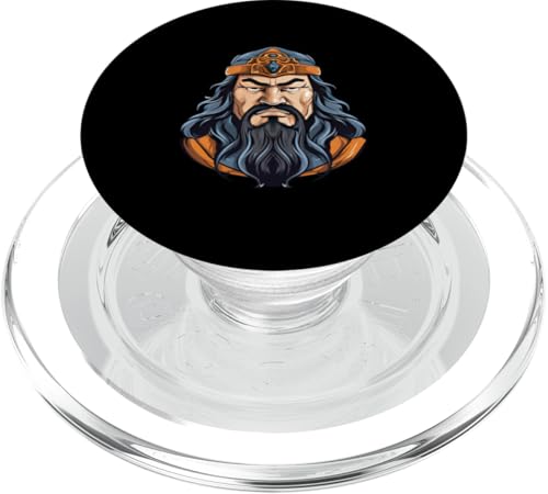 Dschingis Khan Karikatur PopSockets PopGrip für MagSafe Dschingis Khan Karikatur PopSockets PopGrip für MagSafe von Genghis Khan Art Style Designs For Historians