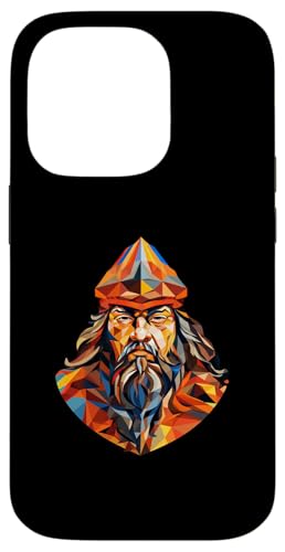Dschingis Khan Kubismus Hülle für iPhone 14 Pro von Genghis Khan Art Style Designs For Historians