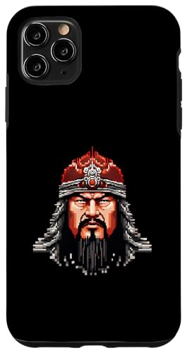 Dschingis Khan Pixelkunst Hülle für iPhone 11 Pro Max von Genghis Khan Art Style Designs For Historians