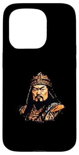 Dschingis Khan Pixelkunst Hülle für iPhone 15 Pro von Genghis Khan Art Style Designs For Historians