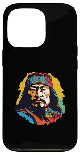 Dschingis Khan Pop Art Hülle für iPhone 13 Pro von Genghis Khan Art Style Designs For Historians