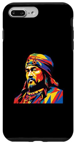 Dschingis Khan Pop Art Hülle für iPhone 7 Plus/8 Plus von Genghis Khan Art Style Designs For Historians