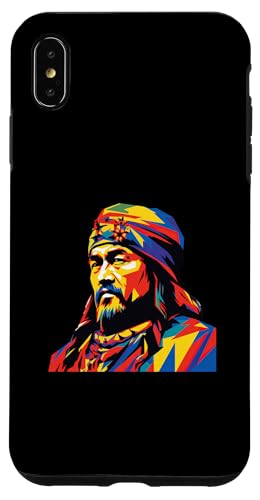 Dschingis Khan Pop Art Hülle für iPhone XS Max von Genghis Khan Art Style Designs For Historians