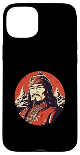Dschingis Khan Propaganda Hülle für iPhone 15 Plus von Genghis Khan Art Style Designs For Historians