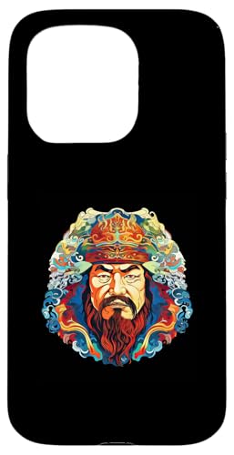 Dschingis Khan Psychedelisch Hülle für iPhone 15 Pro von Genghis Khan Art Style Designs For Historians
