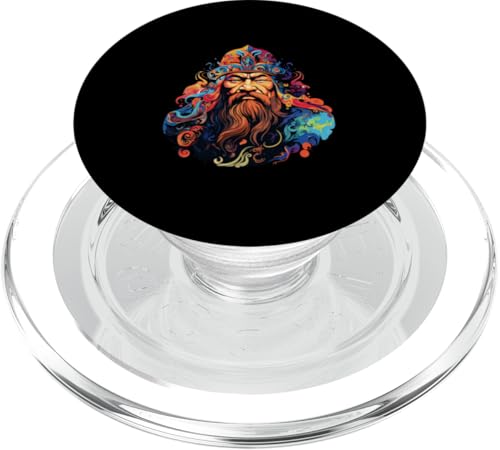 Dschingis Khan Psychedelisch PopSockets PopGrip für MagSafe Dschingis Khan Psychedelisch PopSockets PopGrip für MagSafe von Genghis Khan Art Style Designs For Historians