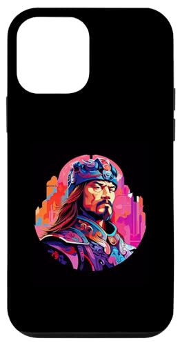 Dschingis Khan Synthwave Hülle für iPhone 12 mini von Genghis Khan Art Style Designs For Historians