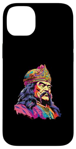 Dschingis Khan Vaporwave Hülle für iPhone 14 Plus von Genghis Khan Art Style Designs For Historians