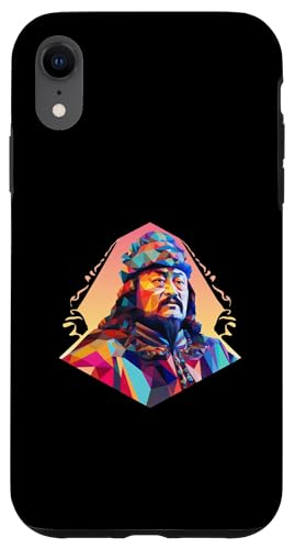 Dschingis Khan Vaporwave Hülle für iPhone XR von Genghis Khan Art Style Designs For Historians