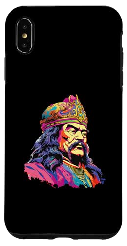 Dschingis Khan Vaporwave Hülle für iPhone XS Max von Genghis Khan Art Style Designs For Historians
