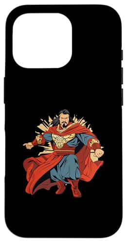Dschingis Khan als Superheld Hülle für iPhone 16 Pro von Genghis Khan Art Style Designs For Historians