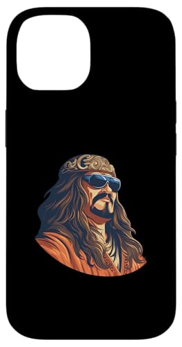 Dschingis Khan mit Sonnenbrille Hülle für iPhone 14 von Genghis Khan Art Style Designs For Historians