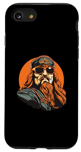 Dschingis Khan mit Sonnenbrille Hülle für iPhone SE (2020) / 7 / 8 von Genghis Khan Art Style Designs For Historians