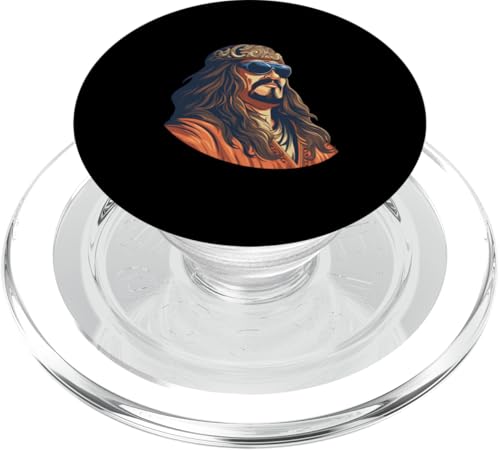 Dschingis Khan mit Sonnenbrille PopSockets PopGrip für MagSafe Dschingis Khan mit Sonnenbrille PopSockets PopGrip für MagSafe von Genghis Khan Art Style Designs For Historians