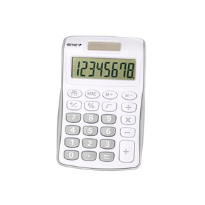 GENIE 120 S Taschenrechner weiß/silber-grau GENIE 120 S Taschenrechner weiß/silber-grau von Genie