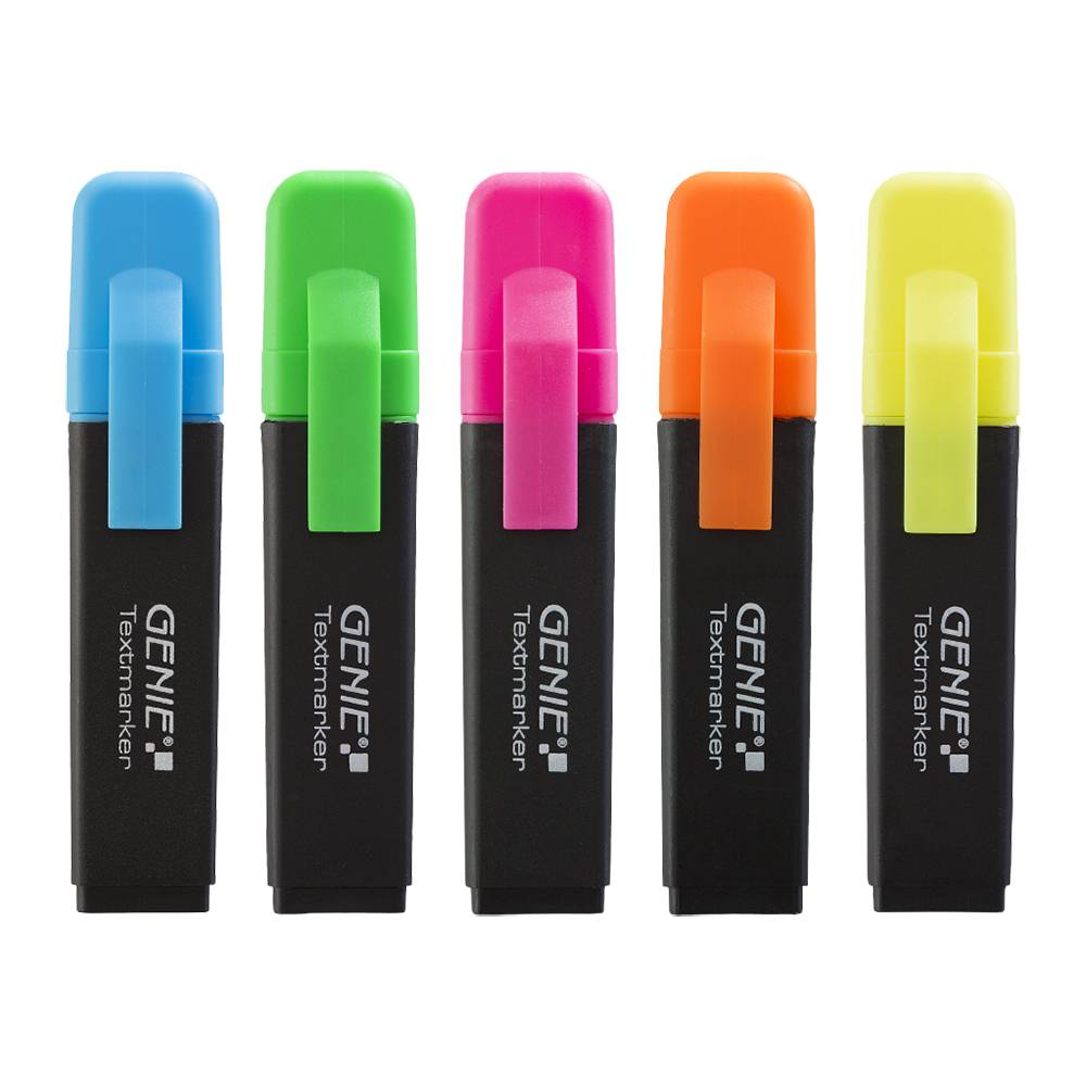 GENIE Textmarker 5-Farben 5 Stk. GENIE Textmarker 5-Farben 5 Stk. von Genie