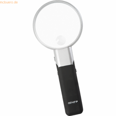 Genie Leselupe ML 95 40192 90mm LED schwarz/silber von Genie