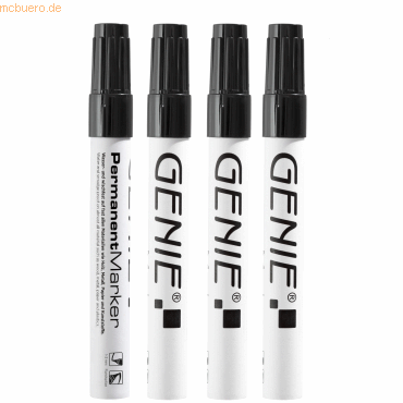 Genie Permanentmarker Rundspitze Metall schwarz VE=4 Stück Genie Permanentmarker Rundspitze Metall schwarz VE=4 Stück von Genie